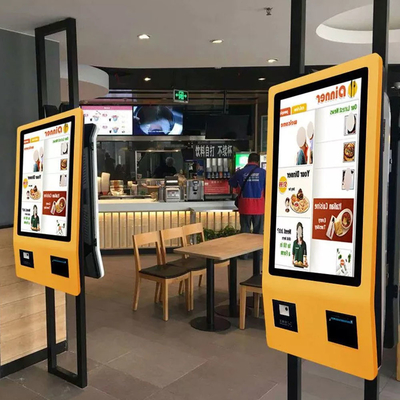 Makanan Cepat Saji 21.5 &quot;24&quot; 27 &quot;32&quot; 42 &quot;inci Layar Sentuh Mesin checkout Mandiri Pembayaran Swalayan Memesan Kios Untuk Restoran