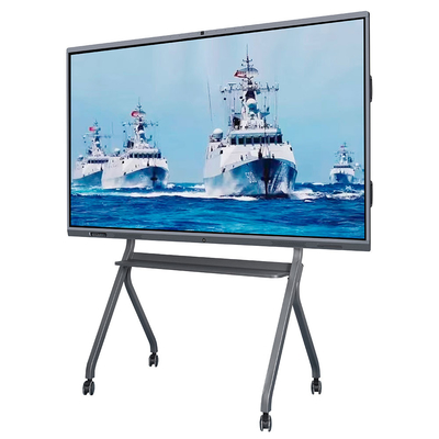 Layar LCD 65 Inci 4K Mengajar Papan Tulis Layar Sentuh Interaktif Cerdas