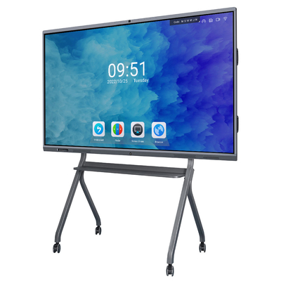 Layar LCD 65 Inci 4K Mengajar Papan Tulis Layar Sentuh Interaktif Cerdas